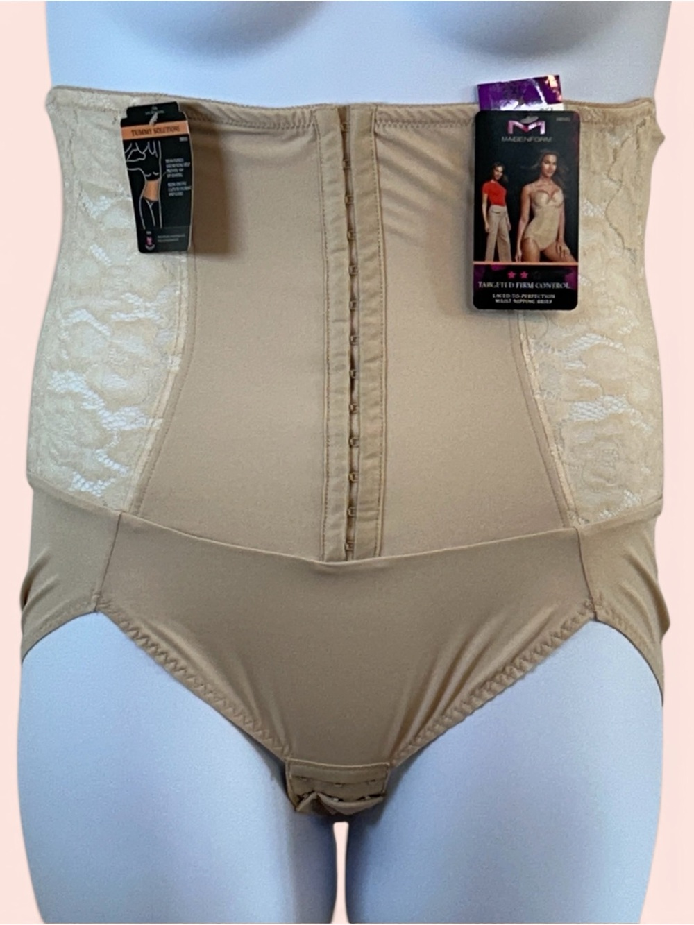 Maidenform NWT Women’s Size 2XL Nude/Beige Tummy Solutions Waist Nipping Brief